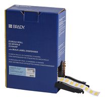 BRADY BM-187-1-312-YL Wire Marker, Heat Shrinkable Sleeve, Blank (No Legend), PO (Polyolefin), Yellow, 4.75mm x 25.4mm