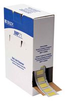 BRADY BM-375-1-342-YL Wire Marker, Heat Shrinkable Sleeve, Blank (No Legend), PO (Polyolefin), Yellow, 9.53mm x 25.4mm