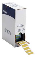 BRADY BM-375-175-342-YL Wire Marker, Heat Shrinkable Sleeve, Blank (No Legend), PO (Polyolefin), Yellow, 9.53mm x 44.45mm