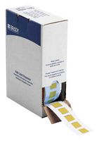 BRADY BM-500-1-342-YL Wire Marker, Heat Shrinkable Sleeve, Blank (No Legend), PO (Polyolefin), Yellow, 12.7mm x 25.4mm