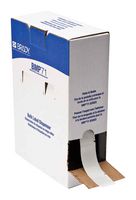 BRADY BM-75-461 Label, Thermal Transfer Printable, 25.4 mm, 66.68 mm, Polyester, Transparent, White