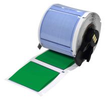 BRADY M6-1000-175-342-GR Wire Marker, Heat Shrinkable Sleeve, Blank (No Legend), PO (Polyolefin), Green, 25.4mm x 44.45mm