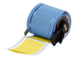 BRADY M6-1000-2-342-YL-R Wire Marker, Heat Shrinkable Sleeve, Blank (No Legend), PO (Polyolefin), Yellow, 25.4mm x 50.8mm