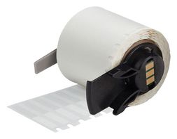 BRADY M6-108-461 Label, Thermal Transfer Printable, 4.75 mm, 38.1 mm, Polyester, Transparent, White