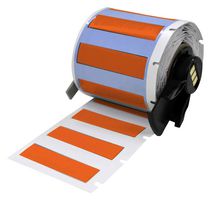 BRADY M6-250-175-342-OR Wire Marker, Heat Shrinkable Sleeve, Blank (No Legend), PO (Polyolefin), Orange, 6.35mm x 44.45mm