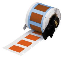 BRADY M6-375-1-342-OR Wire Marker, Heat Shrinkable Sleeve, Blank (No Legend), PO (Polyolefin), Orange, 9.53mm x 25.4mm