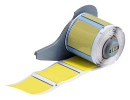 BRADY M7-1000-175-342-YL Wire Marker, Heat Shrinkable Sleeve, Blank (No Legend), PO (Polyolefin), Yellow, 25.4mm x 44.45mm
