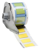 BRADY M7-375-1-7641-YL Wire Marker, Heat Shrinkable Sleeve, Blank (No Legend), PO (Polyolefin), Yellow, 9.525mm x 25.4mm