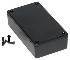 HAMMOND 1591XXBBK Plastic Enclosure, Flame Retardant, UL94V-0, Multipurpose, ABS, 111.8 mm, 63 mm, 31 mm, IP54
