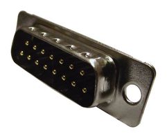 AMPHENOL COMMUNICATIONS SOLUTIONS L717DA15PST D Sub Connector, DB15, 15 Contacts, Plug, Screw, DA, D-ST Series, Steel Body