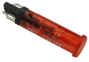 RAFI 1.69.508.864/1301 LED Panel Mount Indicator, Red, 28 VDC, 5 mm, 12 mA, IP40
