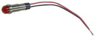 DIALIGHT 656-3106-303F LED Panel Mount Indicator, High Intensity, Red, 28 VDC, 12.7 mm, 19 mA, IP66, NEMA 4X