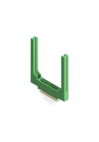 EDAC 346-022-559-858 Card Edge Connector, Dual Side, 1.57 mm, 22 Contacts, Through Hole Mount, Right Angle