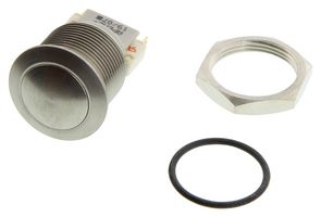 APEM AV19LB407 Vandal Resistant Switch, SPDT, Natural, AV Series, Momentary, Solder Lug
