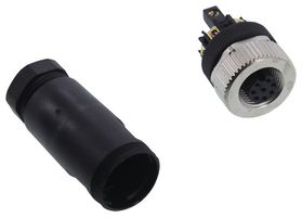 BINDER 99-0486-12-08 Circular Connector, Standard Circular Connector, 713 Series, Cable Mount Receptacle, 8 Contacts