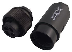 BINDER 99-4221-110-04 Circular Connector, Miniature Circular Connector, 693 Series, Cable Mount Plug, 4 Contacts