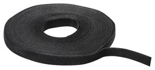 HELLERMANNTYTON 854-44396 GT.75X9000 Hook & Loop Fastener, Grip Tie Roll, 0.75" W x 75' L, PA6/PE, 0.75 ", 19.1 mm, Black