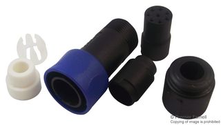 BULGIN LIMITED PXP4010/08S/6065 Circular Connector, IP66, IP68 & IP69K, Circular Power Connector, Buccaneer 4000 Series