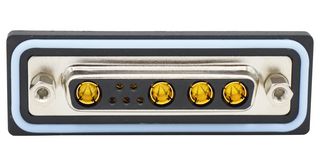 NORCOMP CDFR9W4213L211. Combination Layout D Sub Connector, IP67, NANOOK Series, DB-9W4, Receptacle, 9 Contacts