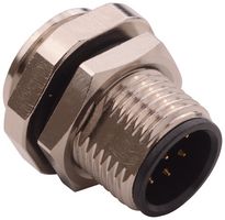 NORCOMP 859-008-103R004 Sensor Connector, Unshielded, VULCON Series, M12, Male, 8 Positions, Solder Pin