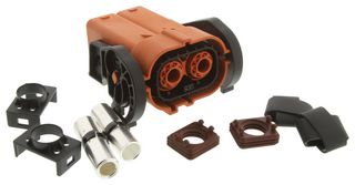 AMPHENOL INDUSTRIAL UPCIP012ALS2 High Power Connector, Straight, 2 Pole, HVIL, Shielding, 50mm2, UPC Series, Plug, 3 kVAC, 250 A