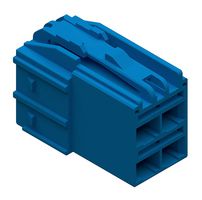 MOLEX 206997-2401 Connector Housing, Blue, CP-4.5 206997 Series, Plug, 4 Positions, 4.5 mm