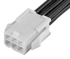 MOLEX 215326-1063 Cable Assembly, Mini-Fit Jr. Receptacle to Free End, 6 Positions, 4.2 mm, 2 Row, 600 mm, 23.6 "