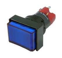 MULTICOMP PRO MP-D16LMT1-1KB/B Industrial Pushbutton Switch, LED 24V, MP Pushbutton Switches Rectangular, 16 mm, SPST-NO, SPST-NC