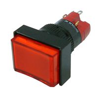 MULTICOMP PRO MP-D16LMT1-1KR/R Industrial Pushbutton Switch, LED 24V, MP Pushbutton Switches Rectangular, 16 mm, SPST-NO, SPST-NC