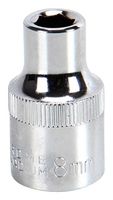 MULTICOMP PRO MP12-CRV08 Socket, Hex, 8mm, 1/2" Drive Size, Chrome Vanadium, DIN3120
