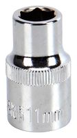 MULTICOMP PRO MP12-CRV11 Socket, Hex, 11mm, 1/2" Drive Size, Chrome Vanadium, DIN3120