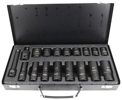 MULTICOMP PRO MP12-SS23159D Impact Socket Set, 1/2" Drive, Sockets/Universal Joint/Extension Bar/Case, 18 Pieces