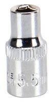 MULTICOMP PRO MP14-CRV055 Socket, Hex, 55mm, 1/4" Drive Size, Chrome Vanadium, DIN3120