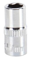 MULTICOMP PRO MP14-CRV07 Socket, Hex, 7mm, 1/4" Drive Size, Chrome Vanadium, DIN3120