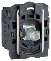 SCHNEIDER ELECTRIC ZB5AW0B13 Contact Block, DPST-NO, Screw Clamp, 2 Pole, 6 A, 120 V