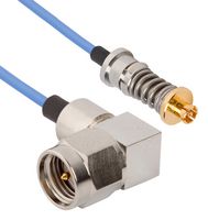 AMPHENOL SV MICROWAVE 7032-9733 RF / Coaxial Cable Assembly, 6 ", 152.4 mm, 0.047" Flexible, SMPM Jack, SMA Plug, 50 ohm