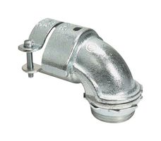 ABB - THOMAS & BETTS 268-TB Conduit Connector, 90 Degree, 1/2 ", Steel, Metallic