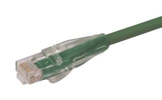 L-COM TRD695GR-14 Ethernet Cable, Cat6, RJ45 Plug to RJ45 Plug, UTP (Unshielded Twisted Pair), Green, 4.3 m, 14 ft