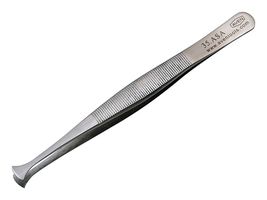 AVEN 18201USA Tweezers, Wafer Handling, Style 35A, Straight/Blunt, 120mm Overall Length, Stainless Steel