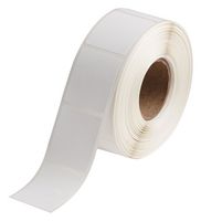 BRADY J20-258-7425J Label, Lab, Inkjet Printable, 44.45mm H x 38.1mm W, Polypropylene, White, 900