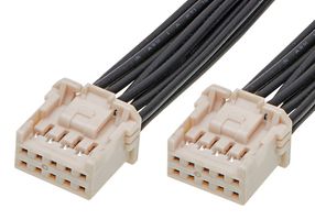 MOLEX 221955-1101 Cable Assembly, iGrid Receptacle to iGrid Receptacle, 10 Positions, 2 mm, 2 Row, 100 mm, 3.9 "
