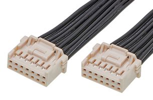 MOLEX 221955-1141 Cable Assembly, iGrid Receptacle to iGrid Receptacle, 14 Positions, 2 mm, 2 Row, 100 mm, 3.9 "