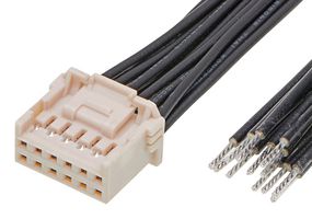 MOLEX 221956-1121 Cable Assembly, iGrid Receptacle to Free End, 12 Positions, 2 mm, 2 Row, 100 mm, 3.9 "