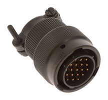 AMPHENOL PCD 62GB16F1419PN Circular Connector, 62GB Series, MIL-DTL-26482 Series, Straight Plug, 19 Contacts, Solder Pin