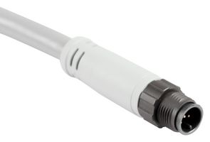 AMPHENOL SINE/TUCHEL AM-N05P-M1 Sensor Cable, IP67, M12 Plug, Free End, 5 Positions, 1 m, 3.3 ft, AT Series