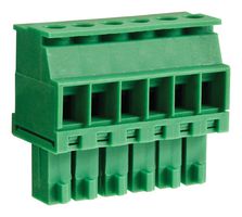 CAMDENBOSS CTBP92VD/6S Pluggable Terminal Block, 3.5 mm, 6 Positions, 28 AWG, 16 AWG, 1 mm², Clamp