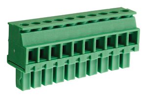 CAMDENBOSS CTBP92VE/10R Pluggable Terminal Block, 3.81 mm, 10 Positions, 28 AWG, 16 AWG, 1 mm², Clamp