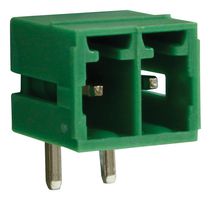 CAMDENBOSS CTBP93HD/2 Terminal Block, Closed Ended, Header, 3.5 mm, 2 Positions, Through Hole Right Angle