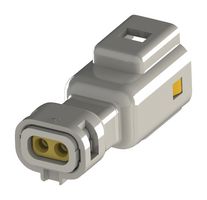 EDAC 560-002-000-110 Connector Housing, IP67, White, 1-1.3mm, E-Seal 560 Series, Plug, 2 Positions, 2.5 mm