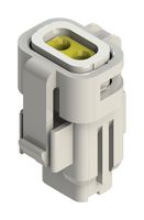 EDAC 560-002-000-210 Connector Housing, IP67, White, 1-1.3mm, E-Seal 560 Series, Receptacle, 2 Positions, 2.5 mm